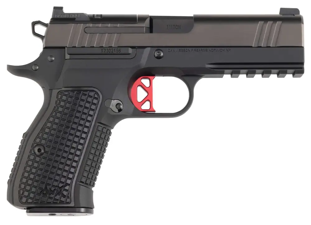 DAN WESSON DWX COMPACT OPTIC READY 9MM PISTOL 4" BLACK DLC/BLK, RAIL 10RD