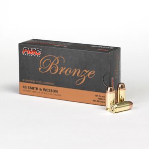 PMC BRONZE 40S&W 165GR FMJ-FP 50RD BX 1000RD CASE