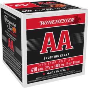 WINCHESTER AA SUPER SPORT 410GA 2.5" #8 SHOT 1/2OZ 25RD BX 250RD CS