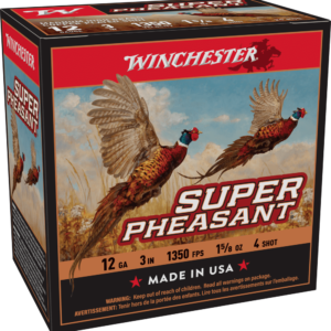 WINCHESTER SUPER PHEASANT MAGNUM H.V. 12GA 3" #4 1-5/8" 25RD BX 250RD CASE