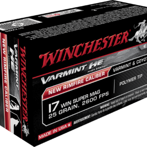 WINCHESTER VARMINT HV 17WSM 25GR POLY TIP 50RD BX 500RD CASE