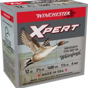 WINCHESTER SUPER X XPERT HV STEEL 12GA 2-3/4" 1-1/8OZ #6 SHOT 25RD BX 250RD CASE