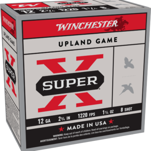 WINCHESTER SUPER X UPLAND 12 GA 2-3/4" #8 1-1/4 OZ 25 RD/BX 10 BX/CS
