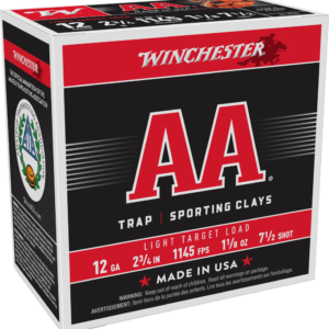 WINCHESTER AA LIGHT TARGET 12GA 2-3/4" 1-1/8OZ #7.5 25RD BX 250RD CASE