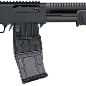 MOSSBERG 590RM TACTICAL MAG FED 12G SHOTGUN 18.5" BREACHER BBL, MAGPUL FOLDING SIGHTS, 10+1