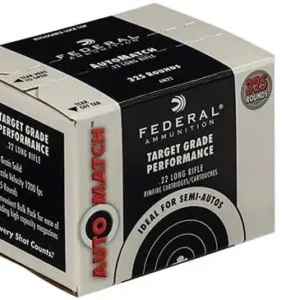 FEDERAL 22 LR AUTOMATCH BULK (325RD) PACK "CHAMPION" 325 RD/BX 10 BX/CS