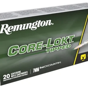 REMINGTON RT7BC 7MM BACKCOUNTRY 175GR CORE-LOKT TIPPED 20RD/BX 10BX/CS