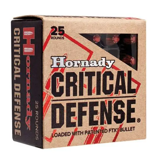 HORNADY CRITICAL DEFENSE 9X18MAK 90GR FTX 25RD BX 250RD CASE - Image 4