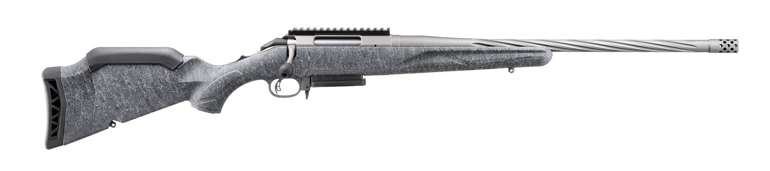 RUGER AMERICAN G2 7MM-08 RFL 20" SPIRAL FLUTD, GRAY SPLTTR, 3RD