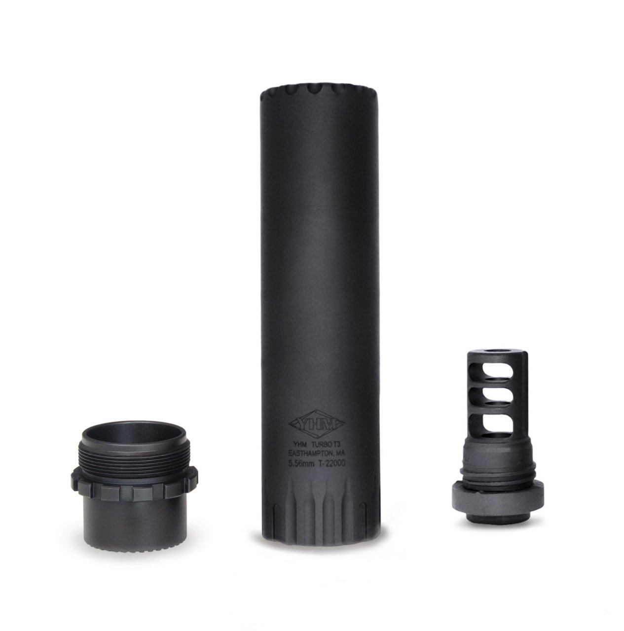 YANKEE HILL MACHINE COMPANY TURBO T3 5.56 1/2-28 SILENCER
