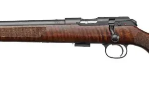 CZ 457 VARMINT LEFT HAND 22LR RIFLE, 20.5" BBL, VARMINT WALNUT STOCK 5RD MAGAZINE